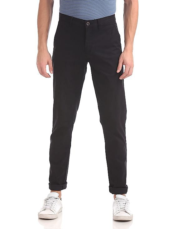 Arrow Sports Casual Trousers  Buy Arrow Sports Grey Chrysler Slim Fit  Cotton Stretch Trousers Online  Nykaa Fashion