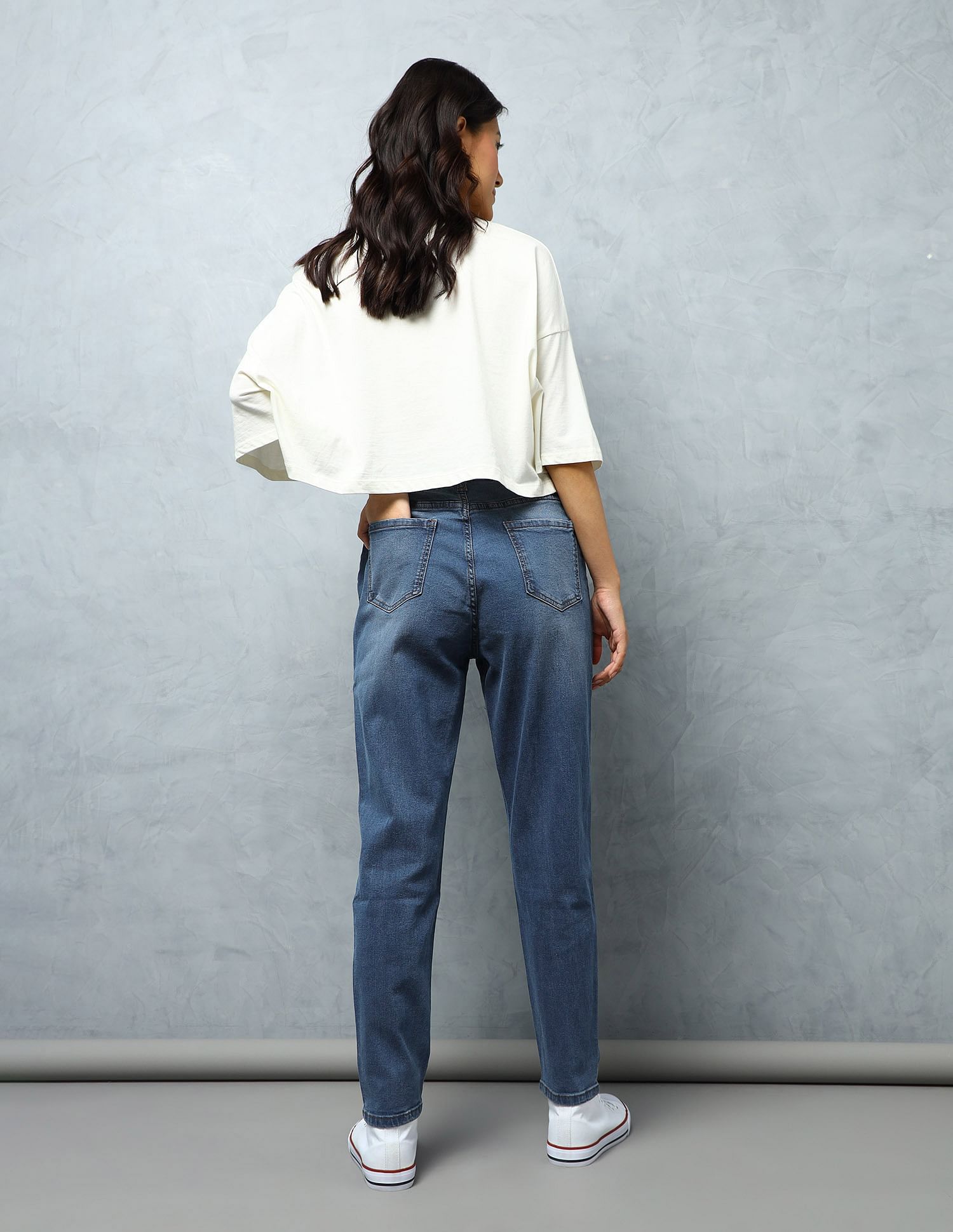 Flying Machine Women High Rise Mom Jeans