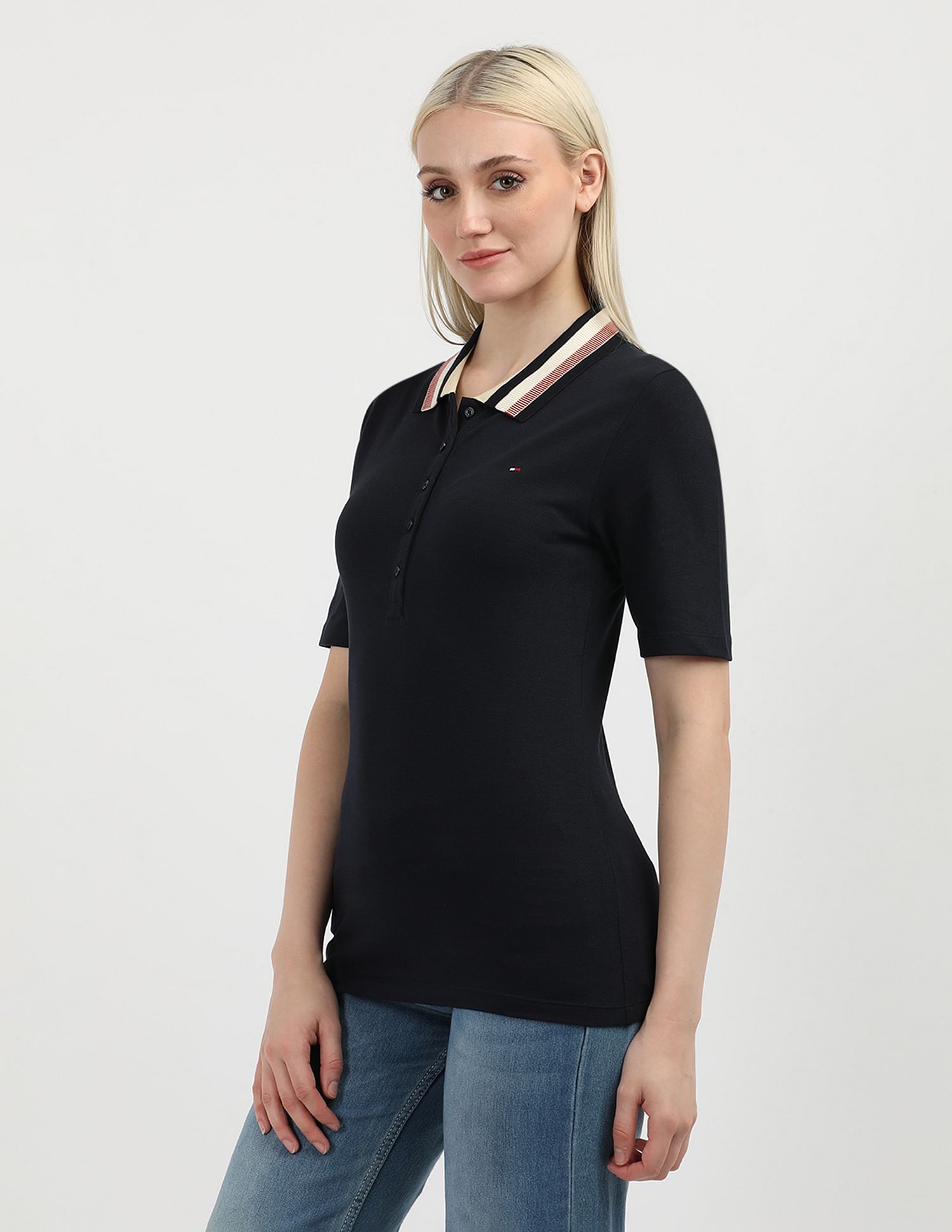 Tommy Hilfiger Slim Fit Solid Polo Shirt
