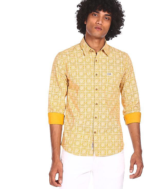 Mustard Yellow Denim Shirts - Buy Mustard Yellow Denim Shirts online in  India