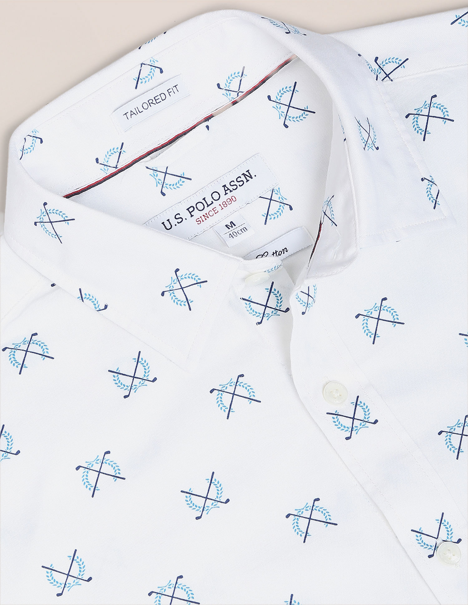 U.S. Polo Assn. Matt Print Dobby Shirt