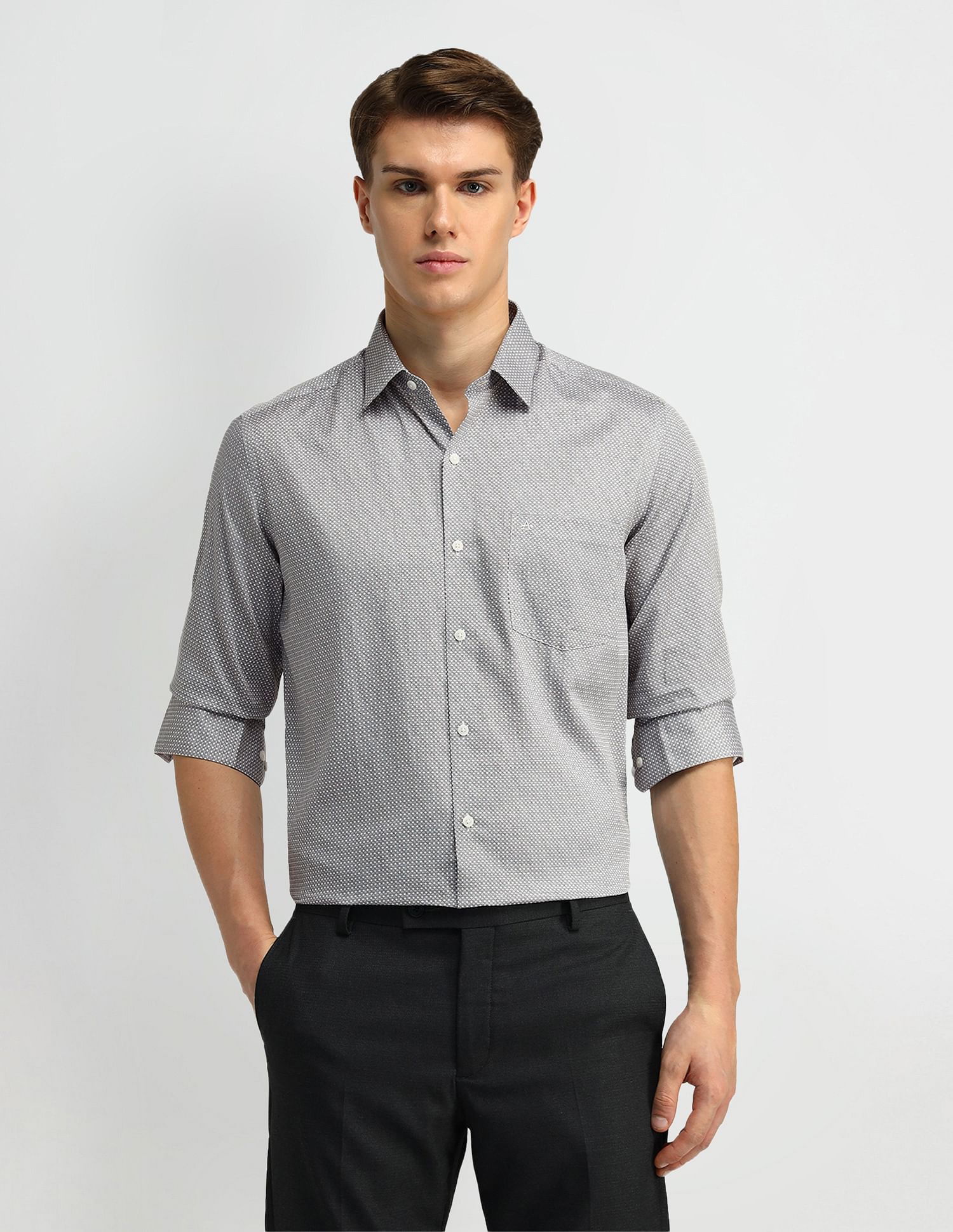 Arrow Manhattan Slim Cotton Shirt