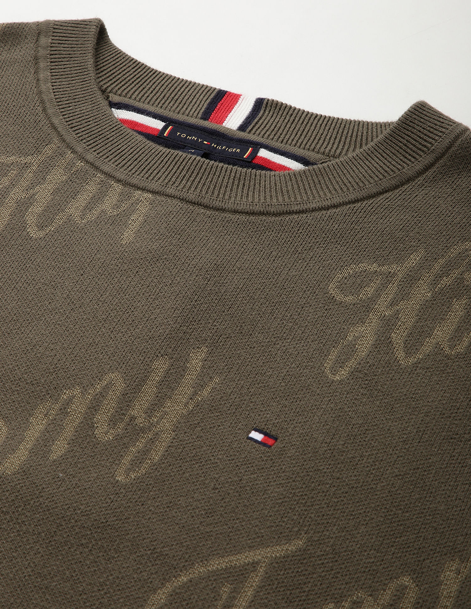 Tommy Hilfiger Crew Neck Typographic Sweater