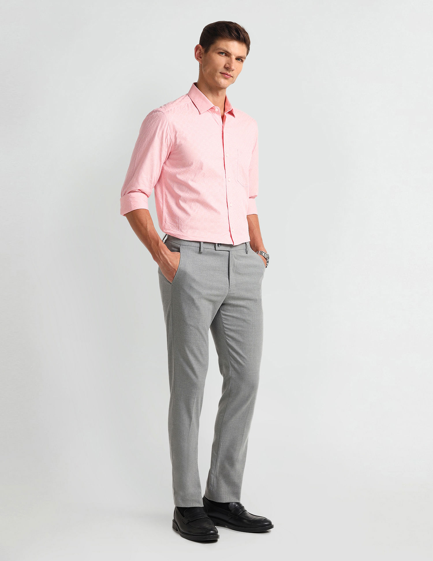 Arrow Manhattan Slim Fit Dobby Shirt
