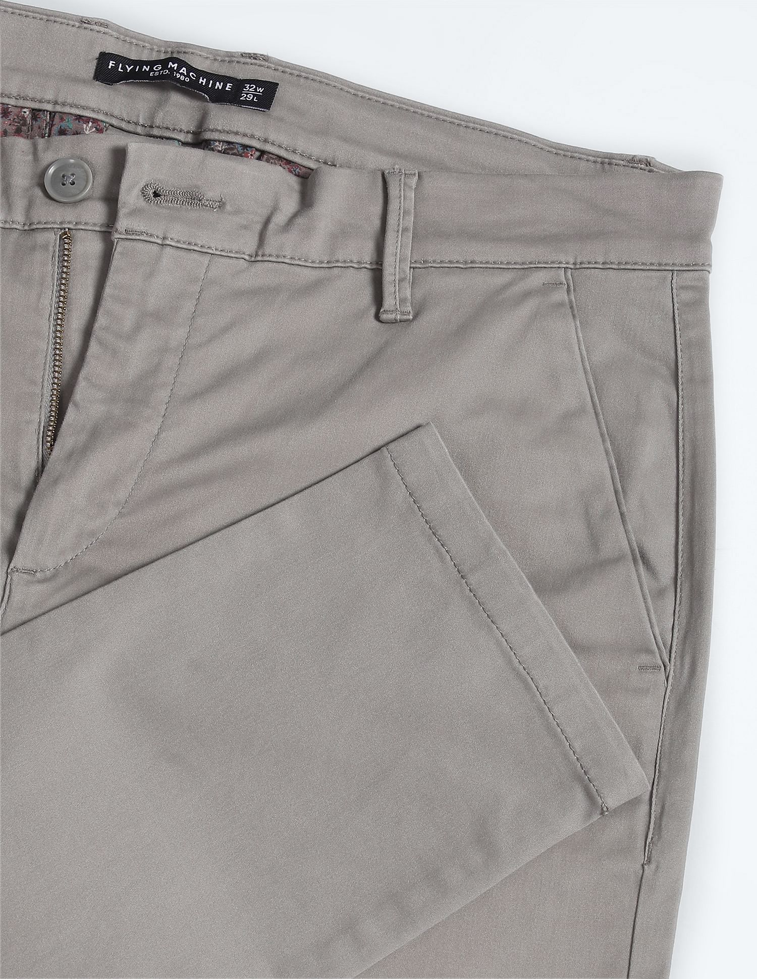 Flying Machine Slash Slim Tapered Twill Trousers