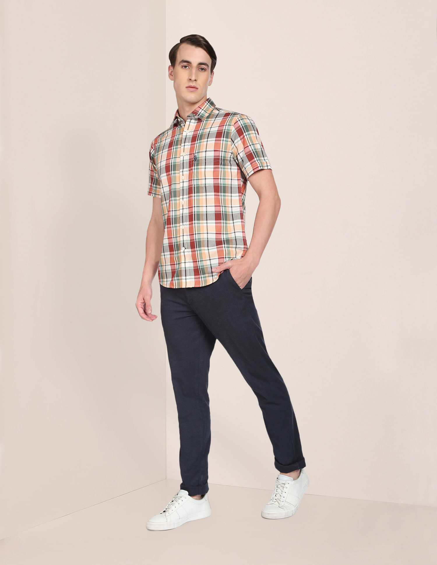 U.S. Polo Assn. Plaid Check Premium Cotton Casual Shirt