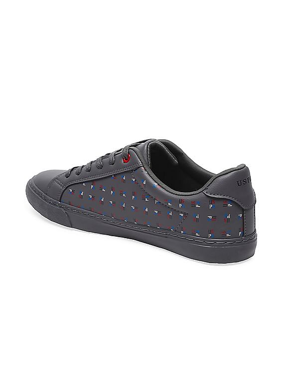 U.S. Polo Assn. Men Brand Print Lace Up Angus Sneakers