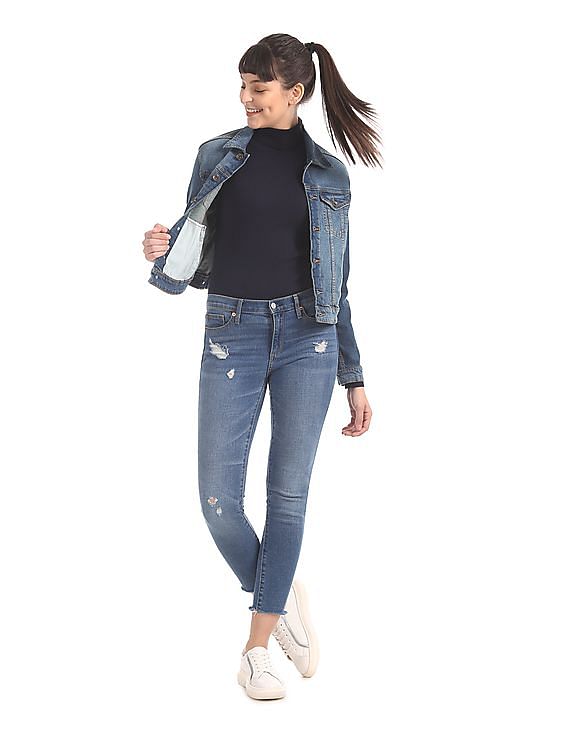 U.S. Polo Assn. Women Turtleneck Rib Knit Top