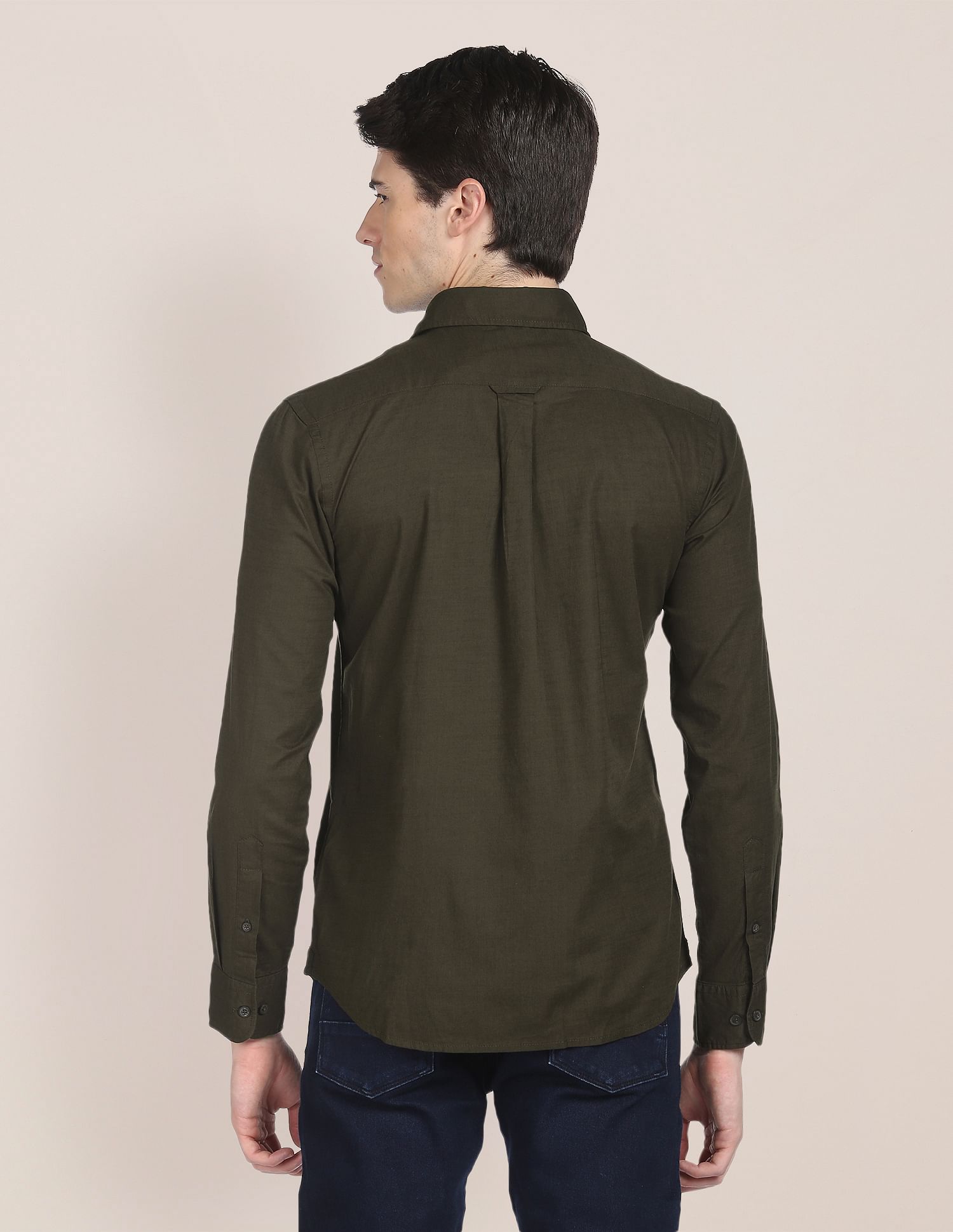 U.S. Polo Assn. Regular Fit Solid Casual Shirt