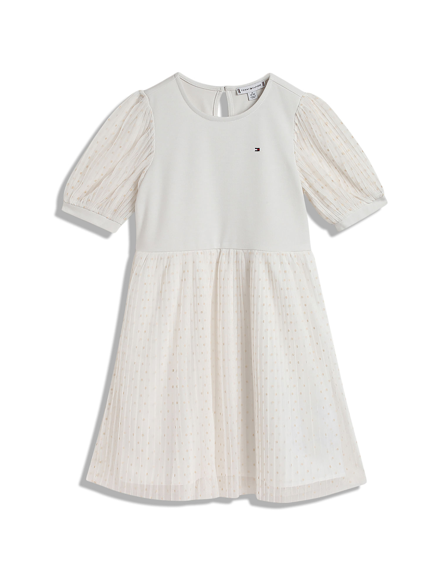 Tommy Hilfiger Kids Girls Punto Tule Layered Festive Dress