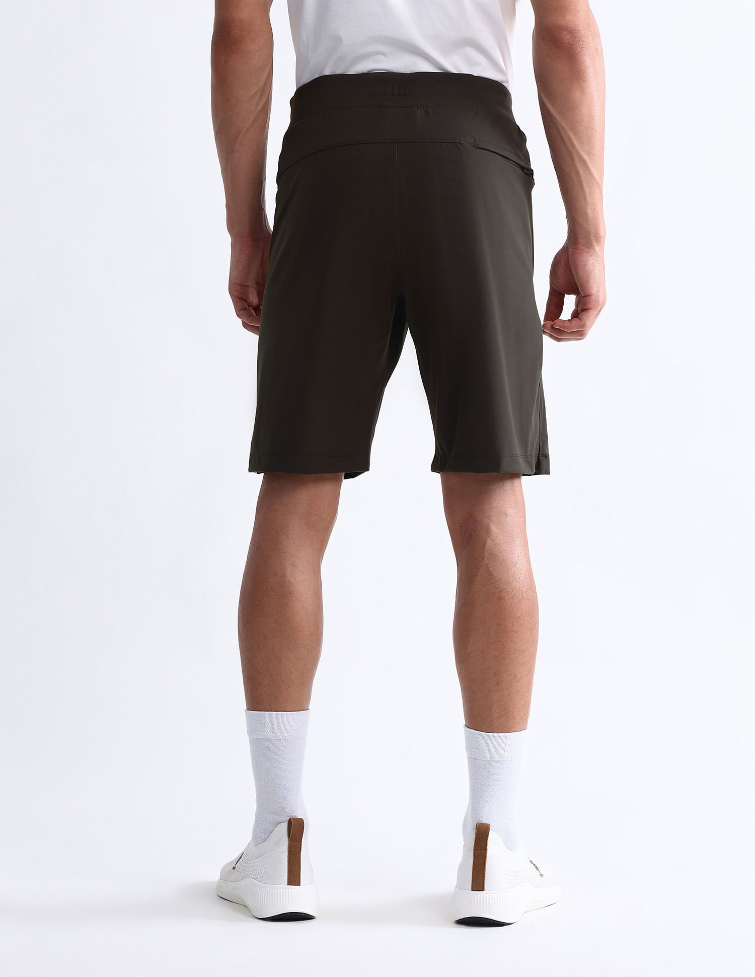 USPA Active Slim Fit Solid Active Shorts