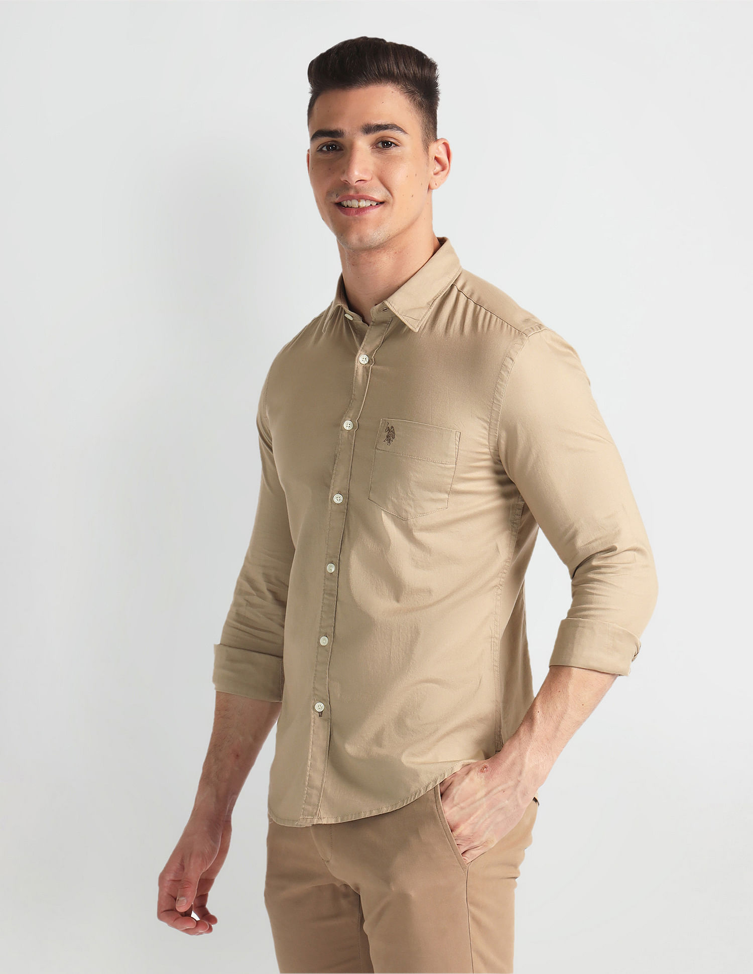 U.S. Polo Assn. Denim Co. Slim Fit Cotton Shirt