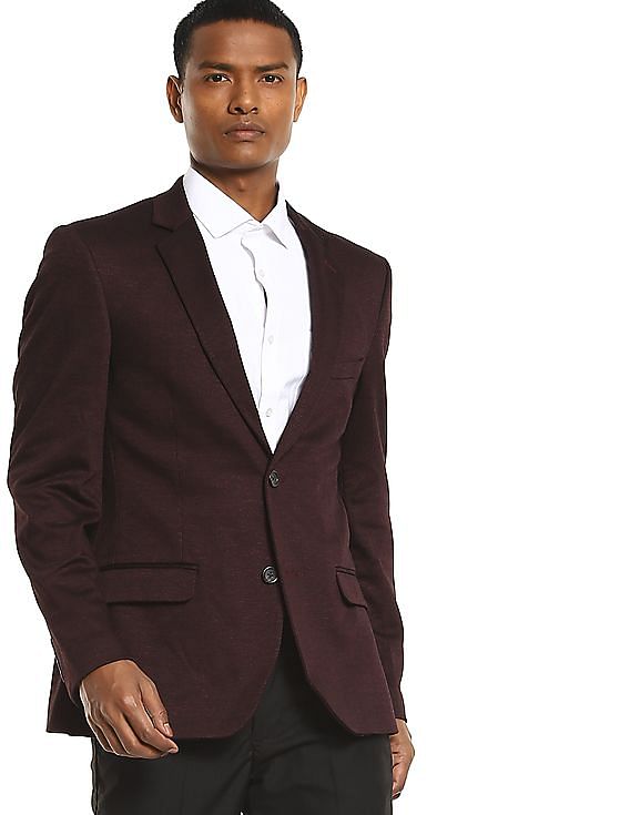 wine mens blazer