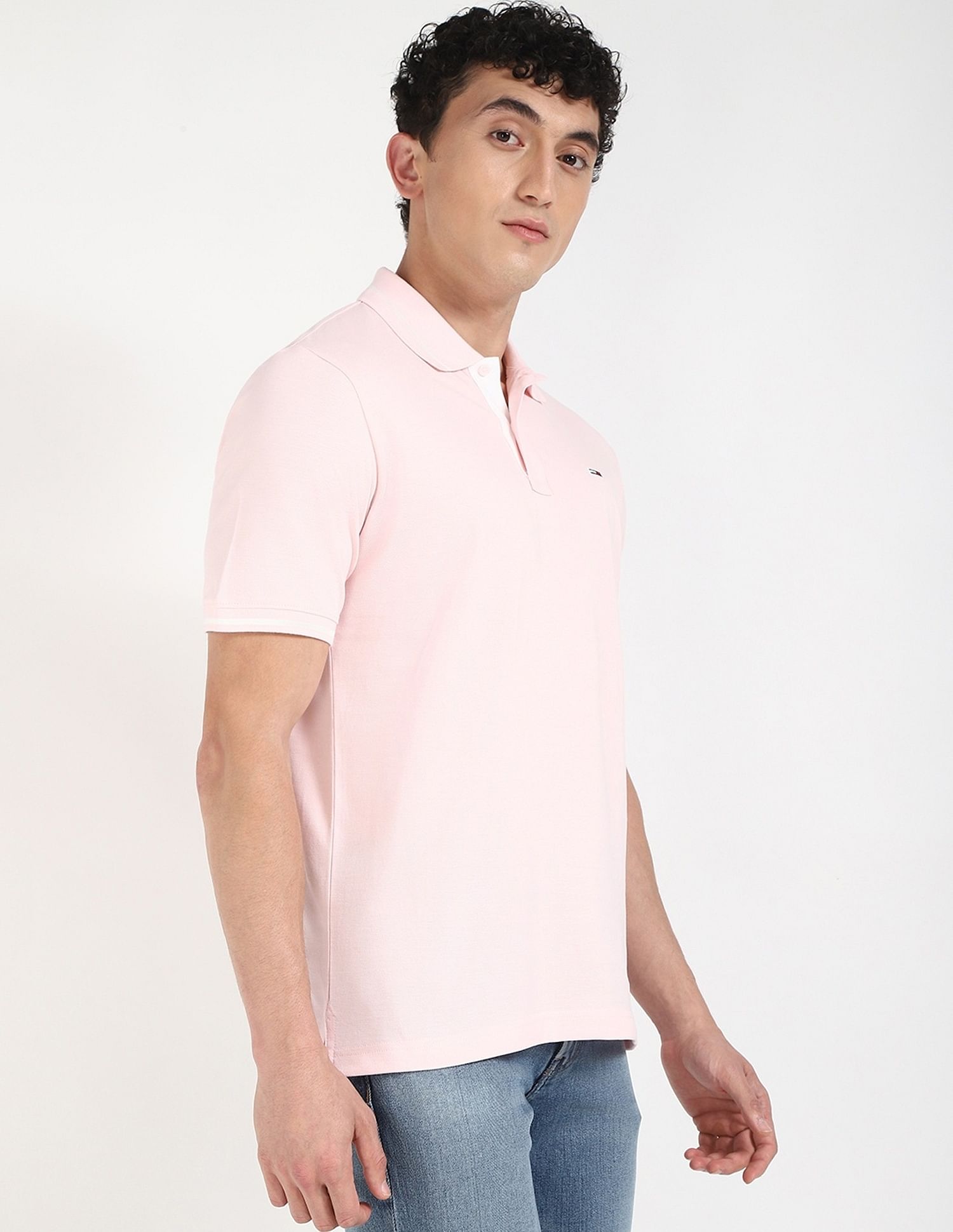 Tommy Hilfiger Solid Regular-Fit Cotton Polo Shirt