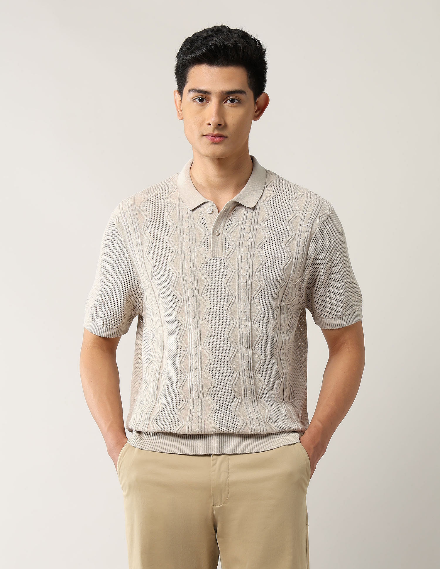 Arrow Newyork Pure Cotton Night Is Young Polo Shirt