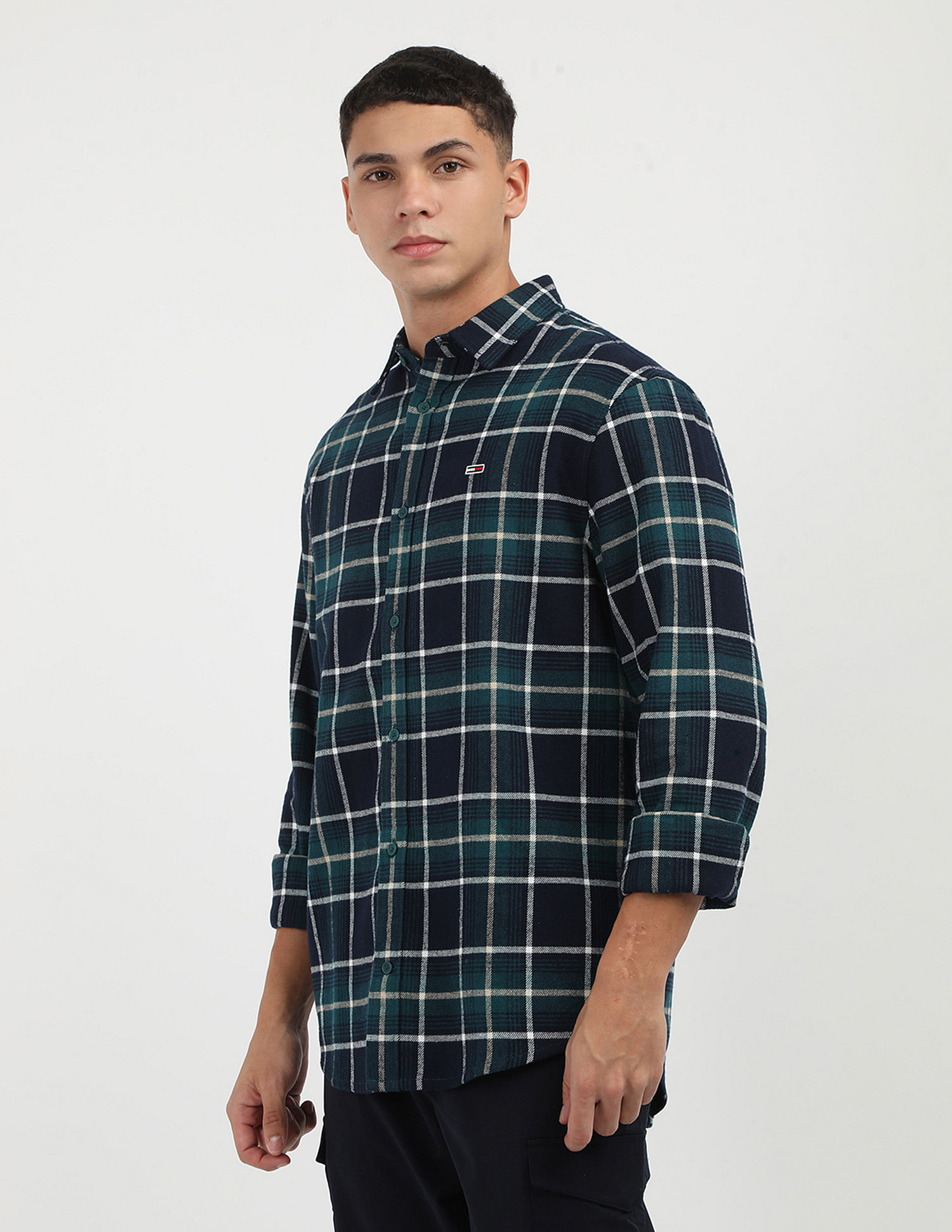 Tommy Hilfiger Tartan Check Flannel Cotton Shirt
