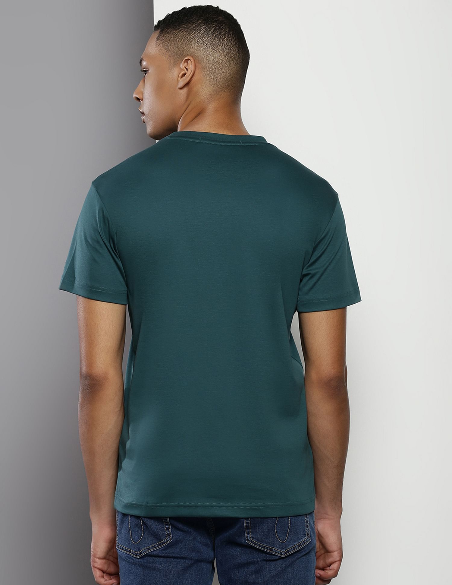 Calvin Klein Crew Neck Monogram Print T-Shirt