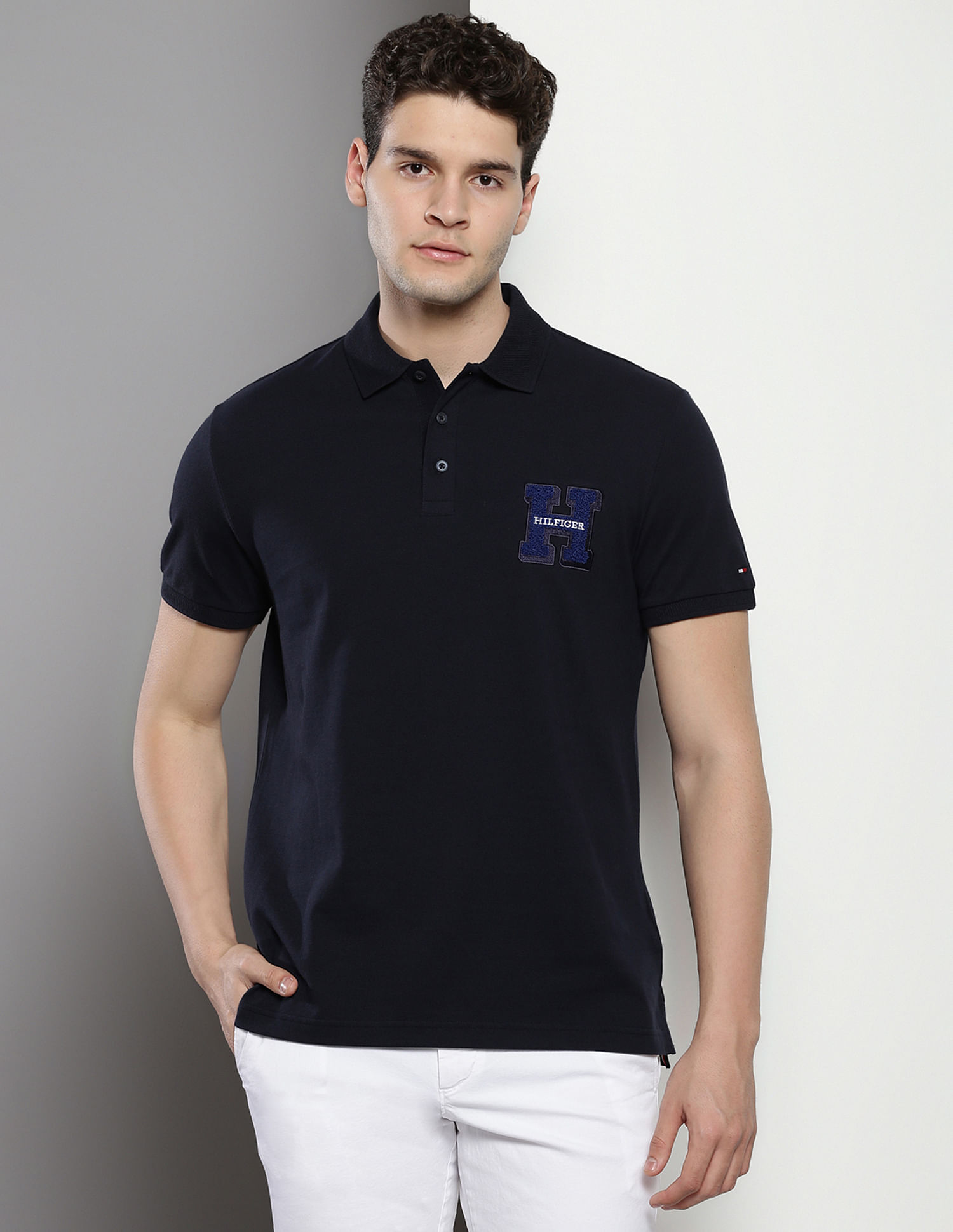 Tommy Hilfiger Sustainable Boucle Solid Polo Shirt