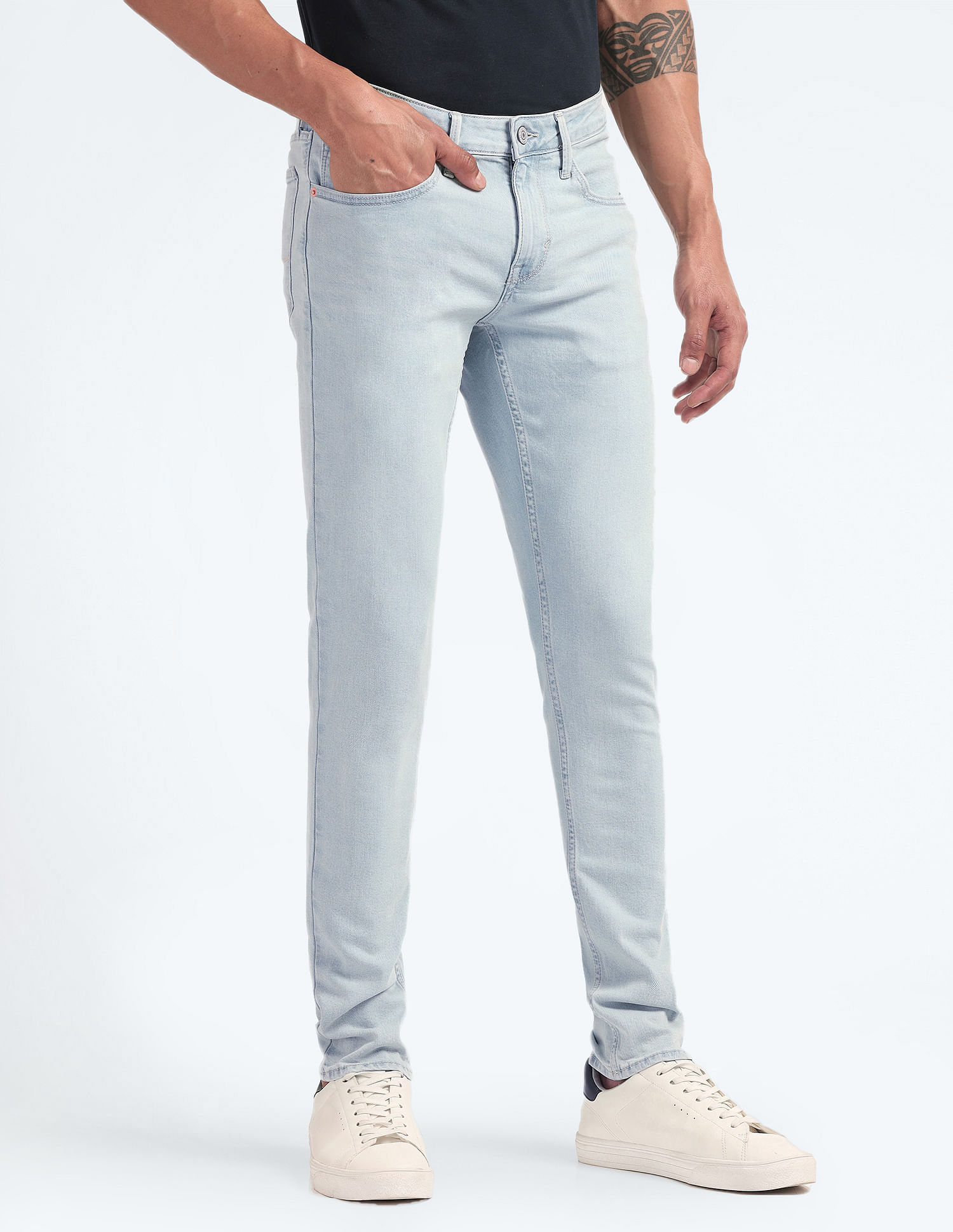 Flying Machine Jackson Super Skinny Fit Rinsed Jeans
