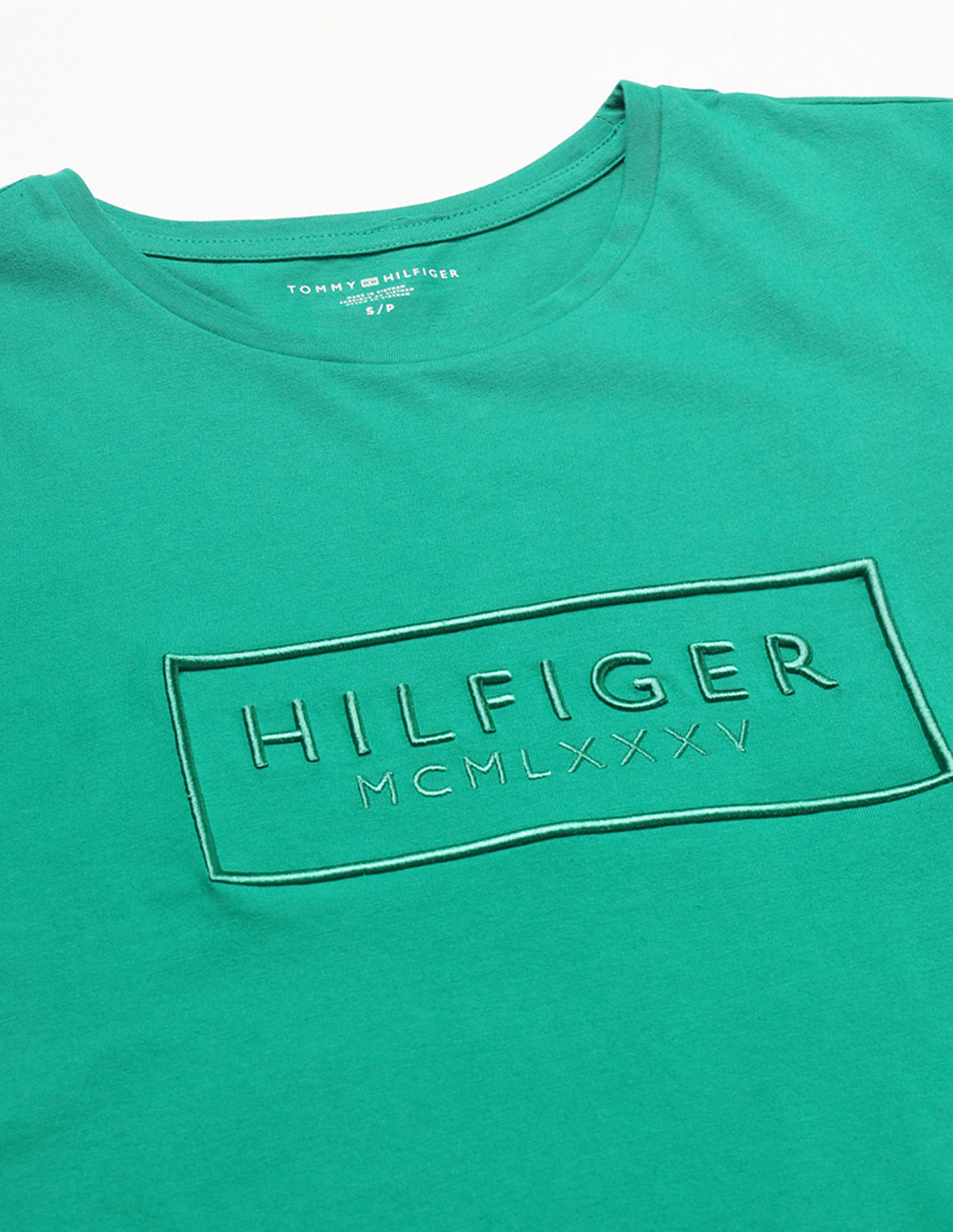 Tommy Hilfiger Crew Neck Brand Embroidered T-Shirt