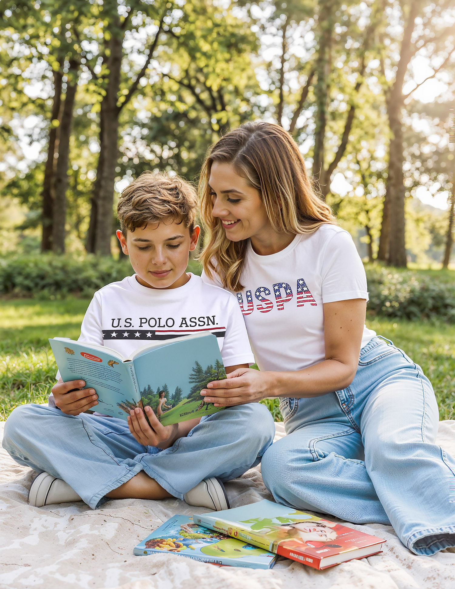 U.S. Polo Assn. Kids Boys Brand Printed T-Shirt