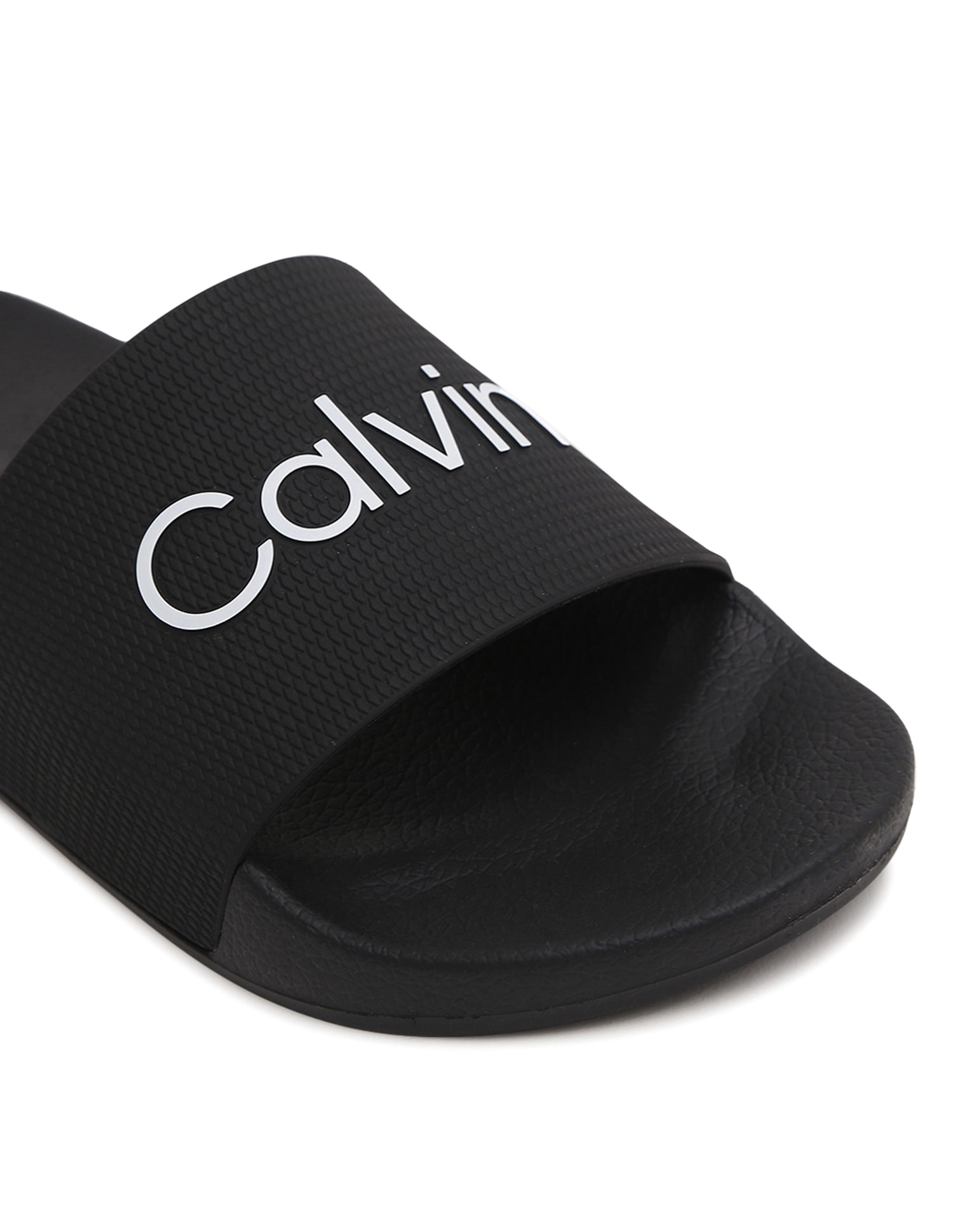 Buy Calvin Klein Printed Pool Slider Flip Flops NNNOW