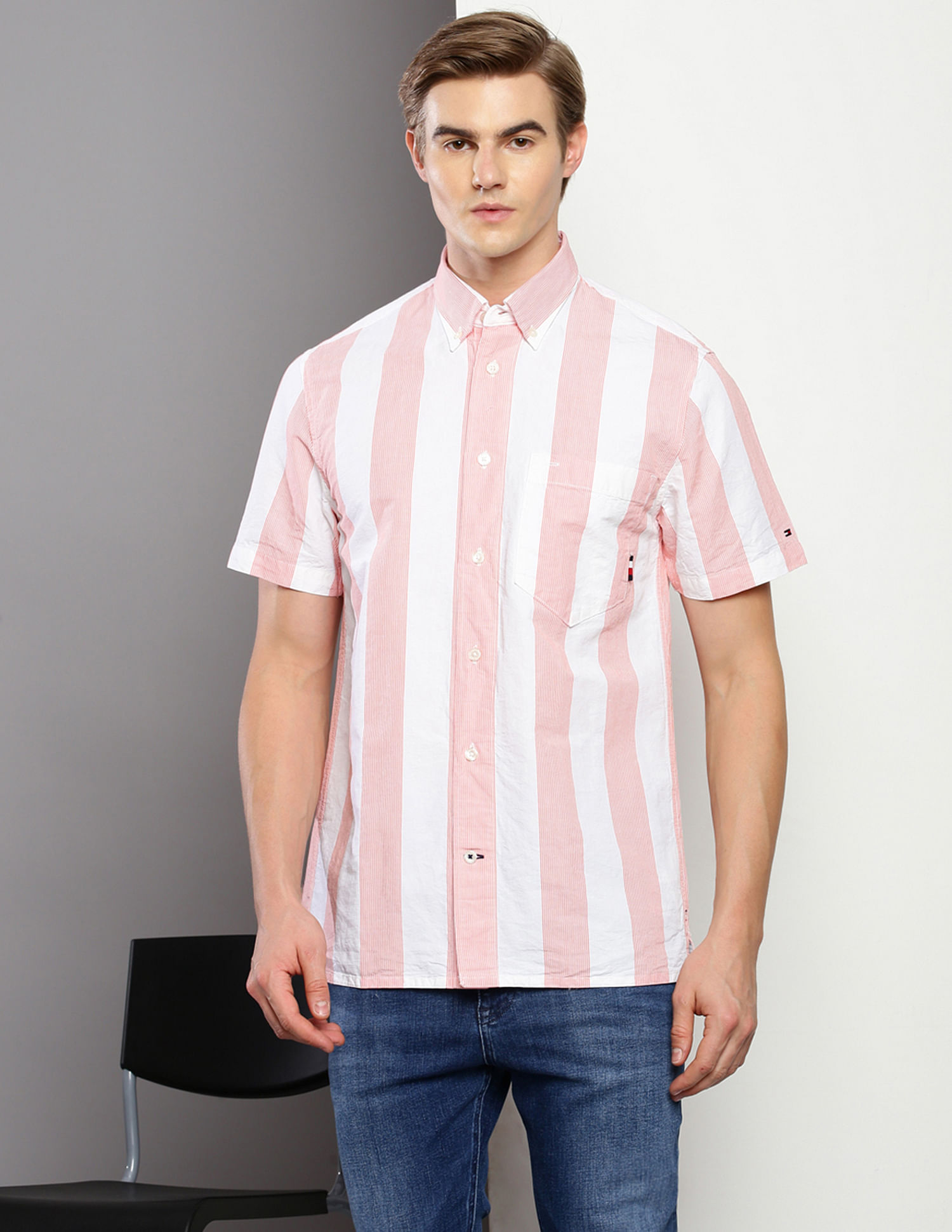 Tommy Hilfiger Vertical Stripe Regular Fit Shirt