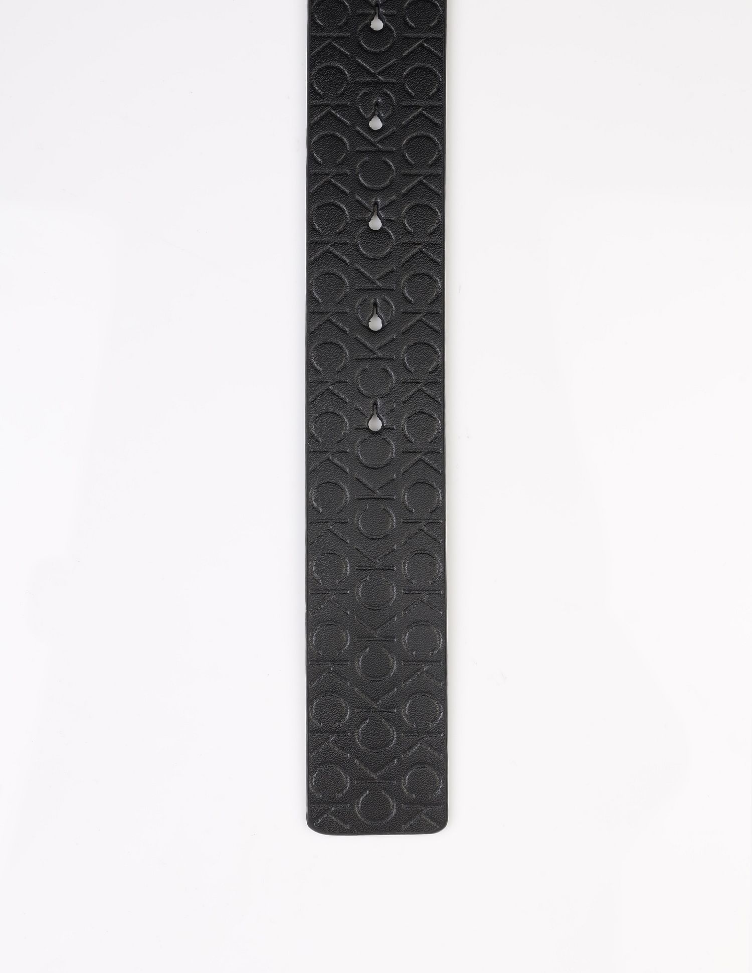 Calvin Klein Printed Black Leather Reversible Belts