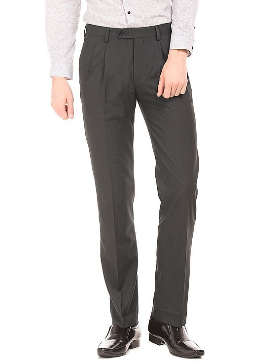 ARROW Regular Fit Men Grey Trousers - Buy Grey ARROW Regular Fit Men Grey  Trousers Online at Best Prices in India | Flipkart.com