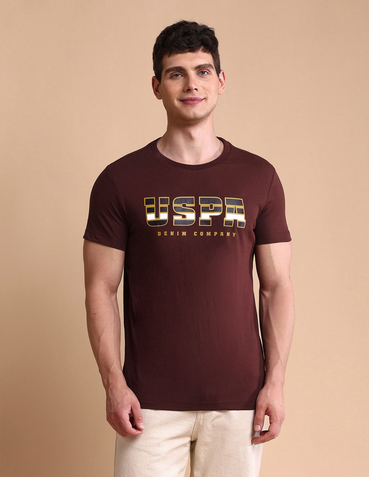 U.S. Polo Assn. Denim Co. Brand Printed Muscle Fit T-Shirt