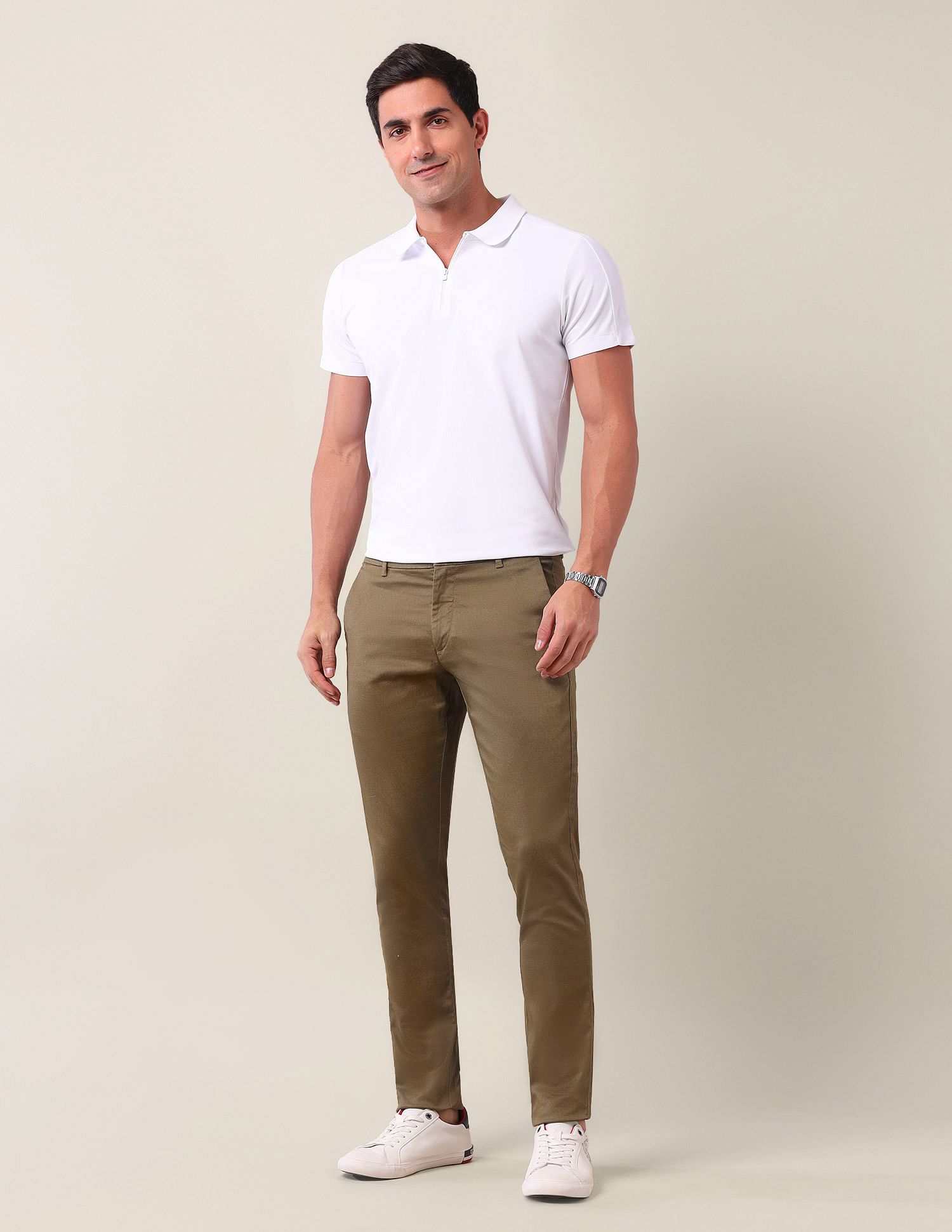 U.S. Polo Assn. Austin Slim Fit Mid Rise Trousers