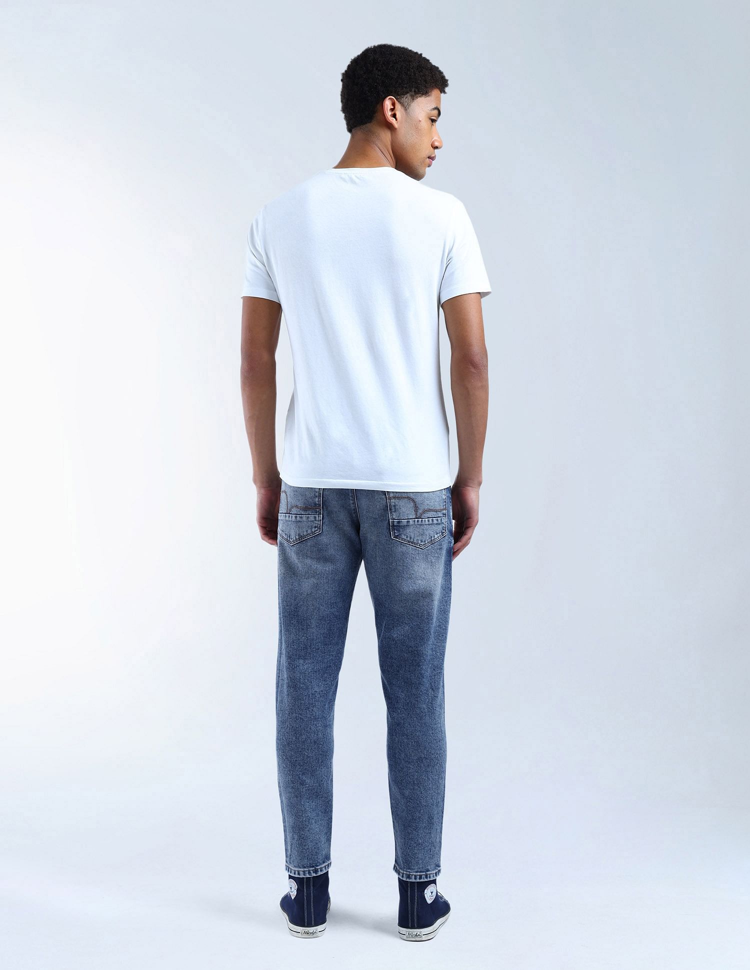 Flying Machine Mankle Relaxed Tapered Fit Style Denim Jeans
