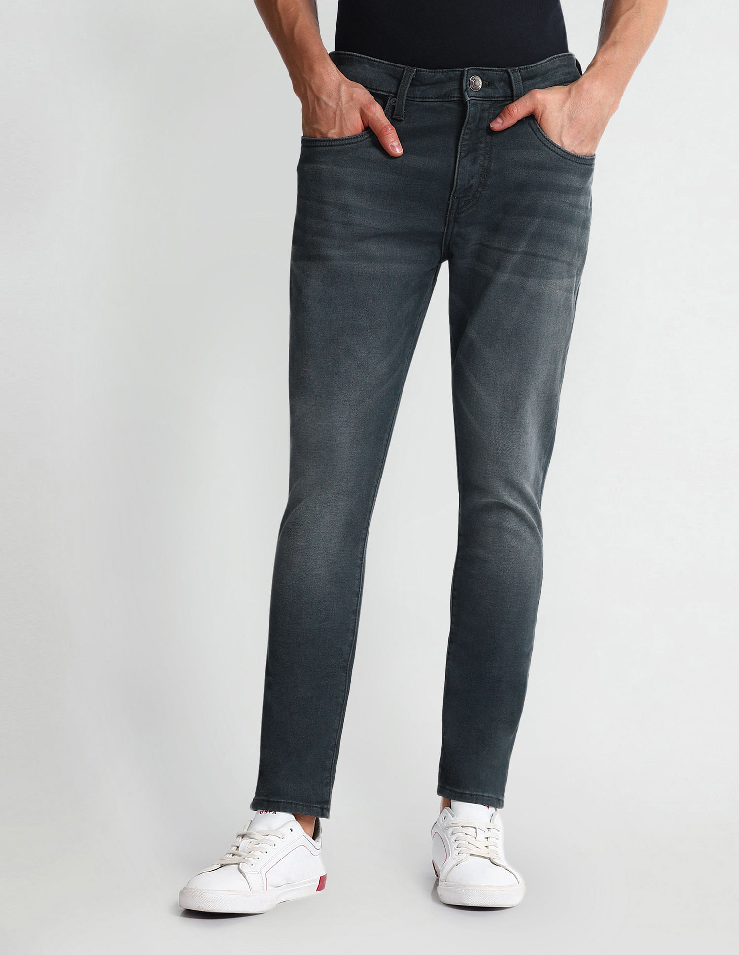 U.S. Polo Assn. Denim Co. Henry Tapered Cropped Fit Blue Jeans