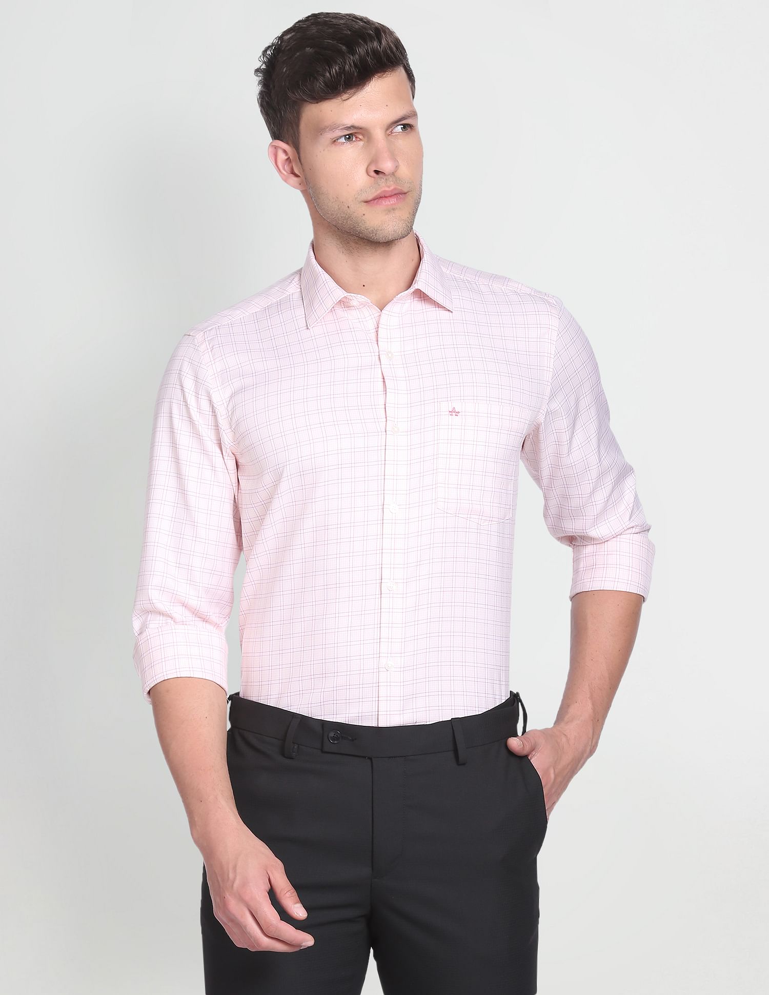 Arrow Auto Press Dobby Formal Shirt