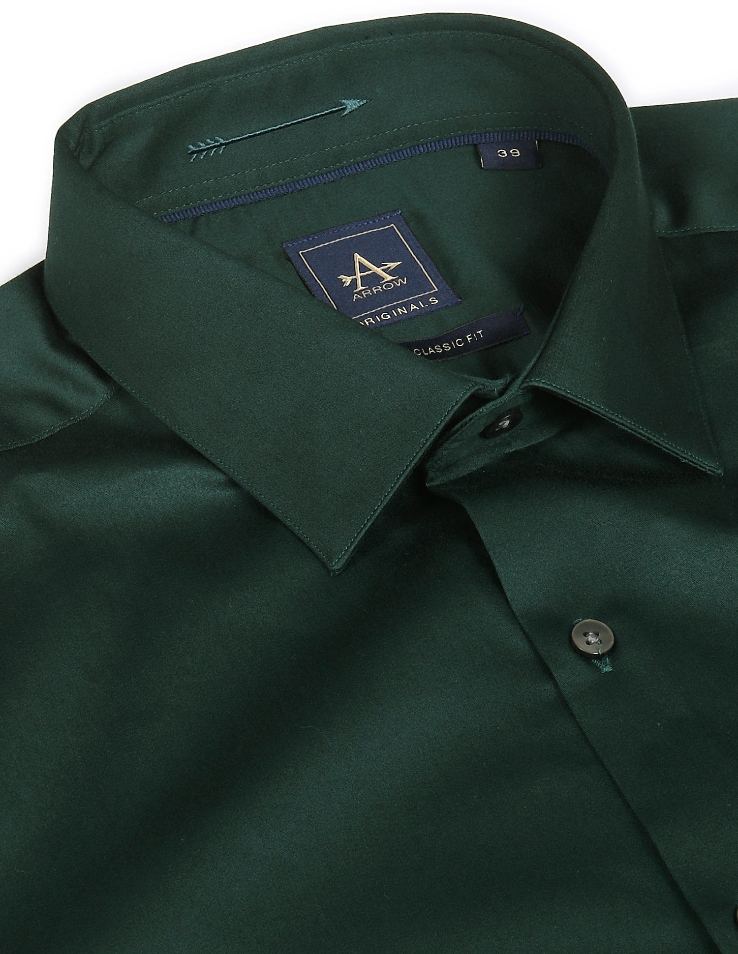 Buy Arrow Solid Manhattan Slim Fit Shirt