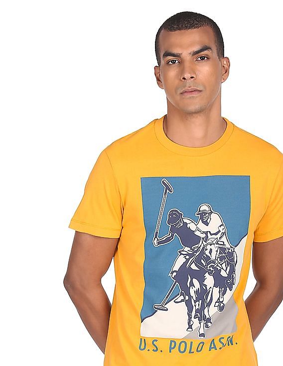 U.S. Polo Assn. Denim Co. Cotton Brand Print Shirt