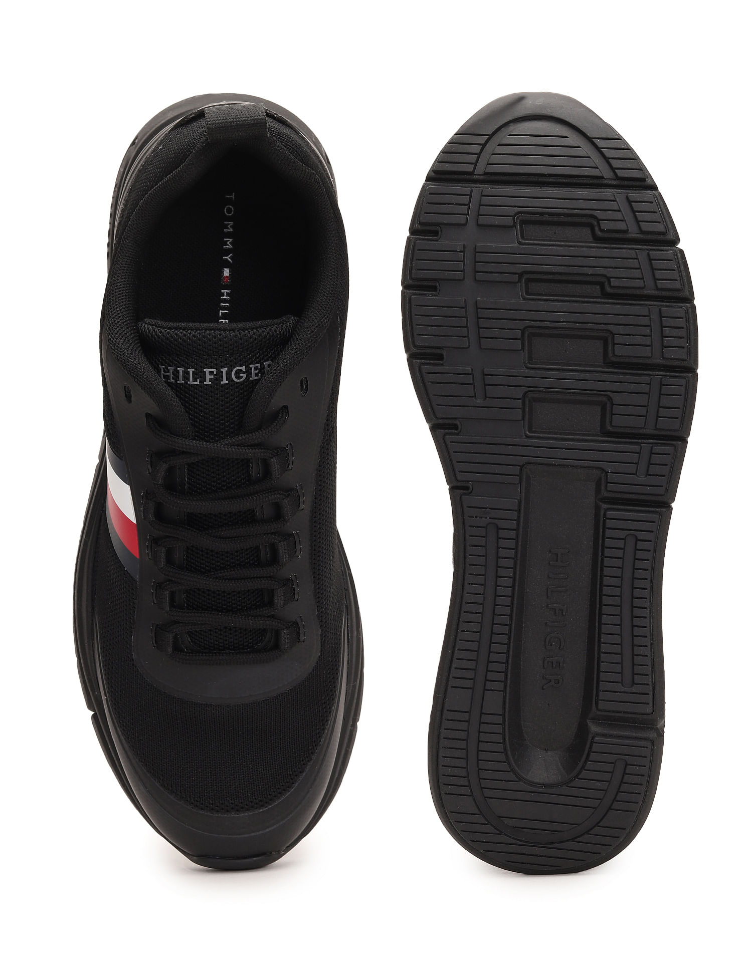 Tommy Hilfiger MODERN CORPORATE MIX RUNNER Black - Fast delivery