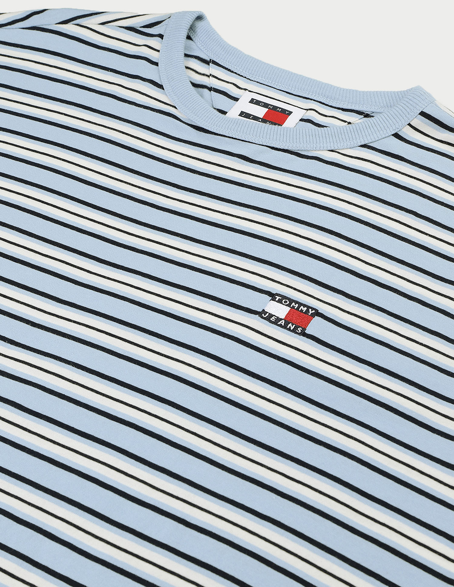 Tommy Hilfiger Badge Horizontal Stripe Cotton T-Shirt