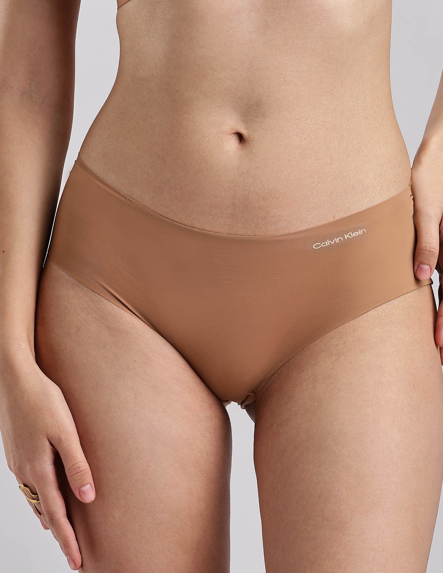 Calvin Klein Underwear Womens Brown Solid Panties