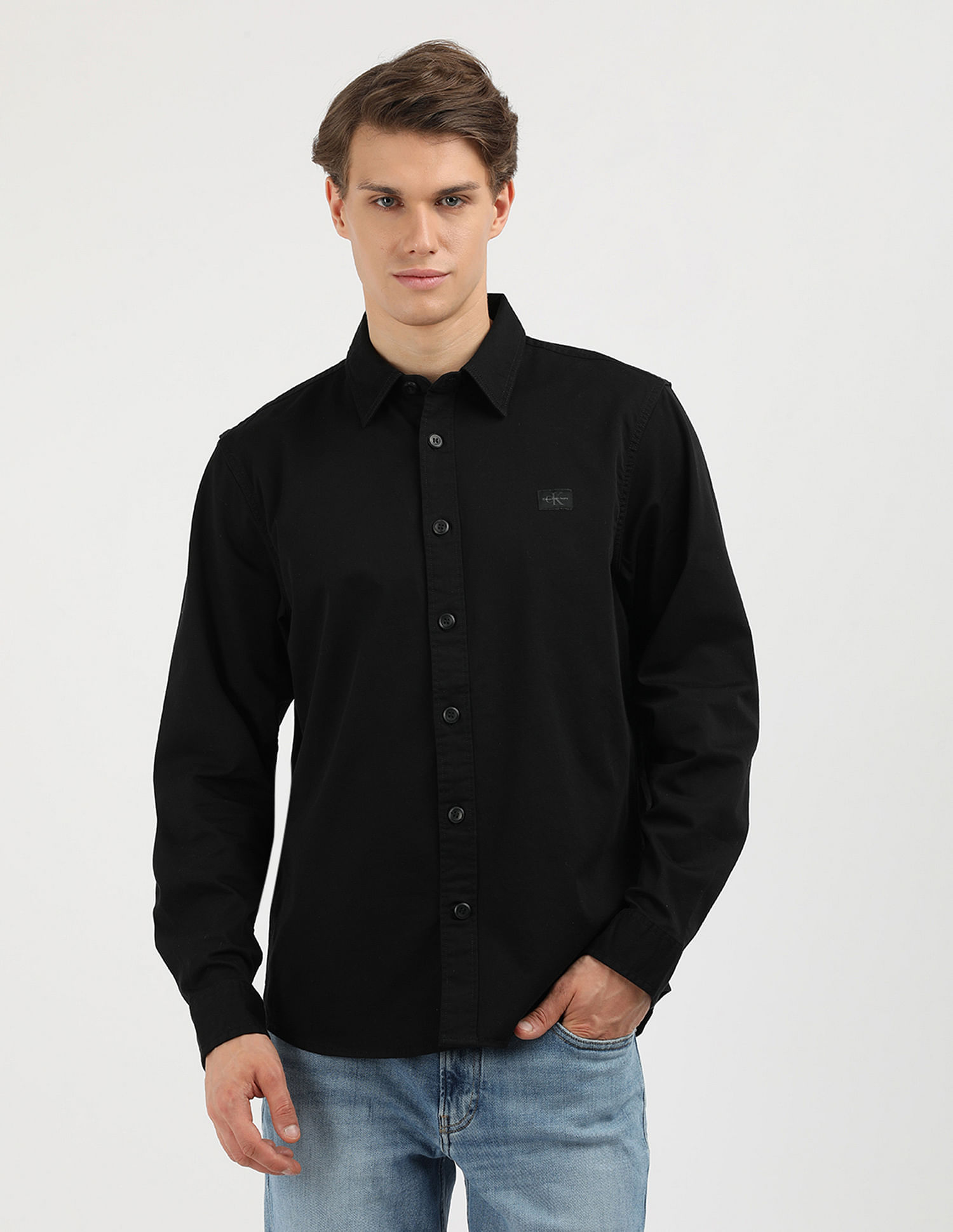 Calvin Klein Jeans Woven Label Relaxed Fit Shirt