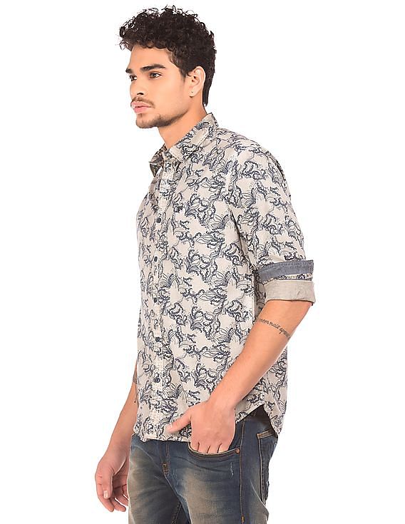Ed Hardy Slim Fit Printed Shirt