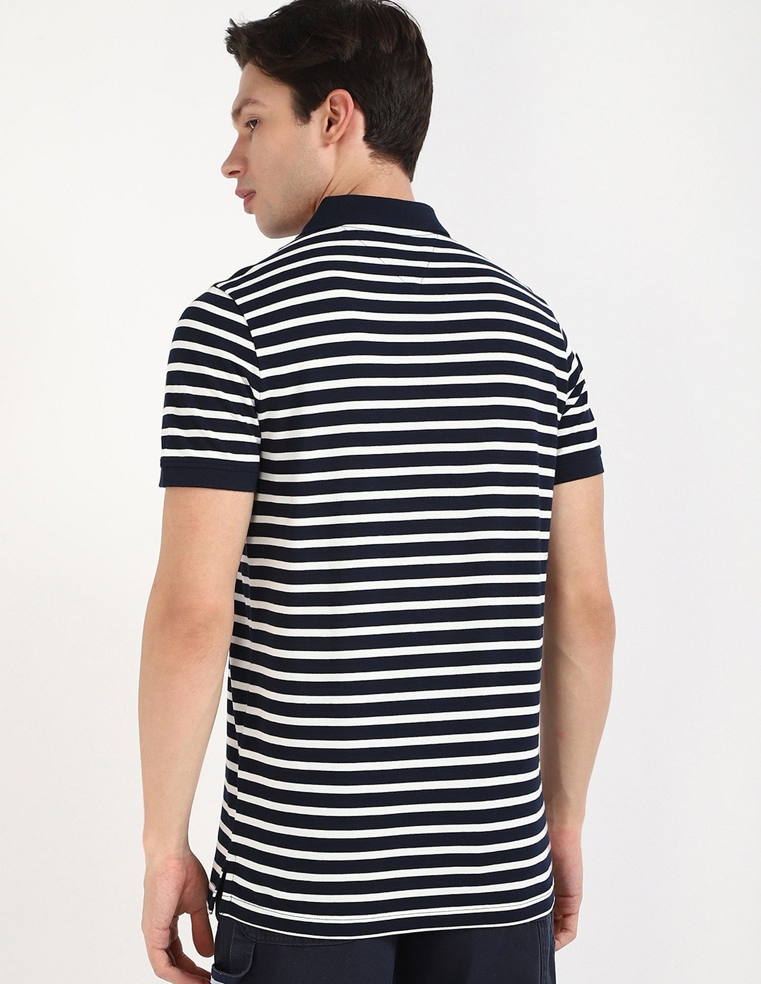 Tommy Hilfiger Striped Slim-Fit Cotton Polo Shirt