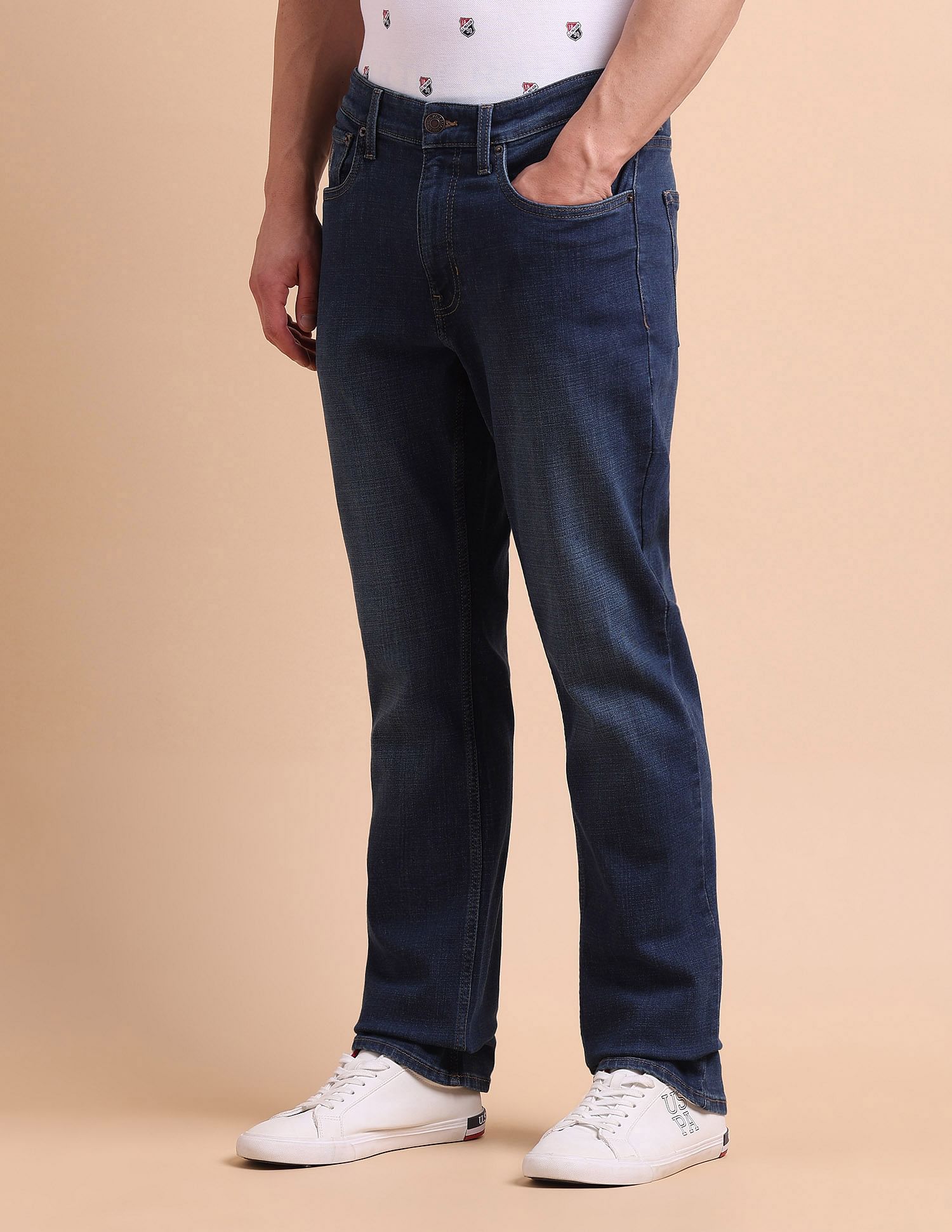 U.S. Polo Assn. Denim Co. Harold Slim Straight Fit Blue Jeans