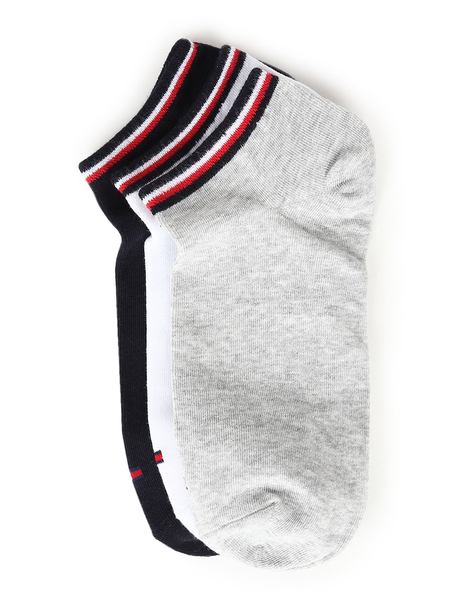 Tommy Hilfiger Men Ankle Length Socks - Pack Of 3