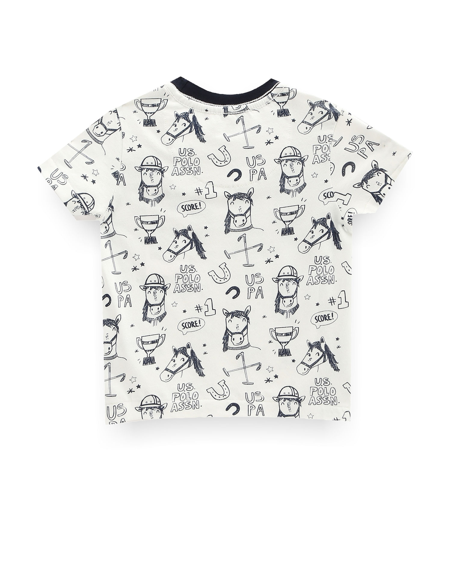 U.S. Polo Assn. Kids Boys Graphic Print Cotton T-Shirt