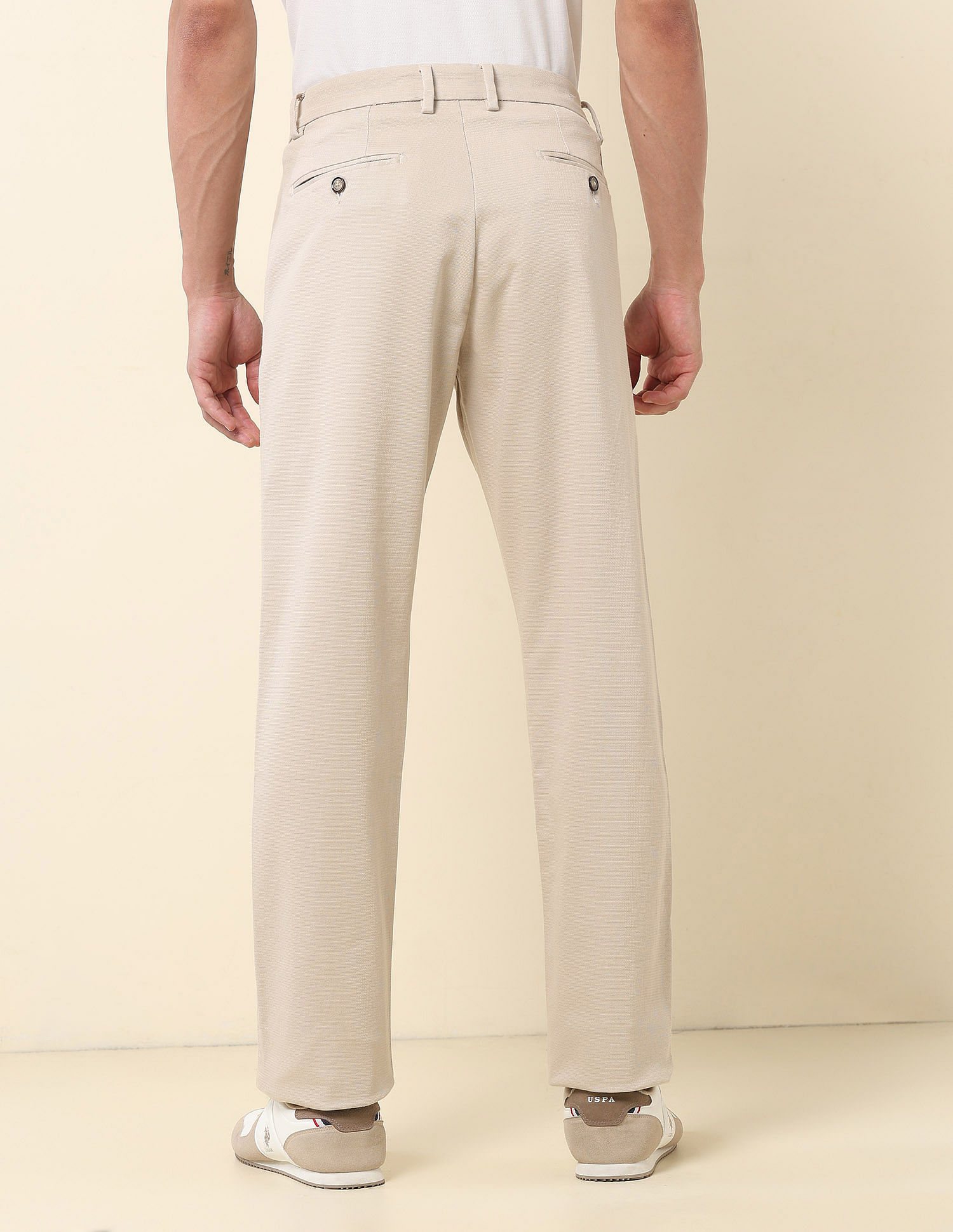 U.S. Polo Assn. Riley Straight Fit Dobby Trousers