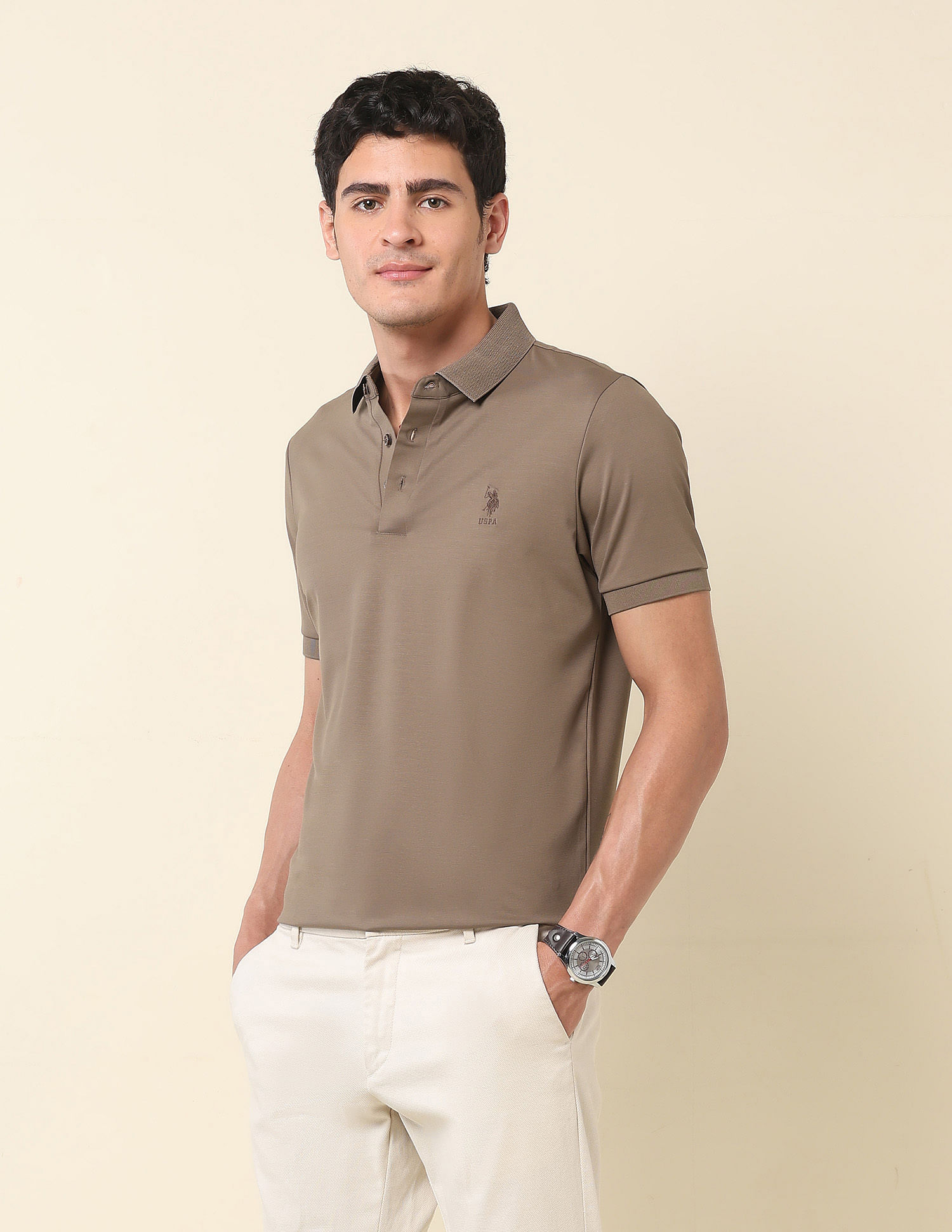 U.S. Polo Assn. Slim Fit Gentlemans Club Polo Shirt