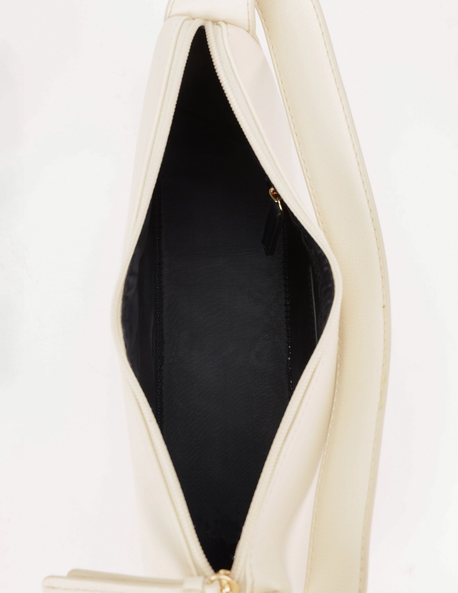 Tommy Hilfiger Solid Beige Pu Hand Bag
