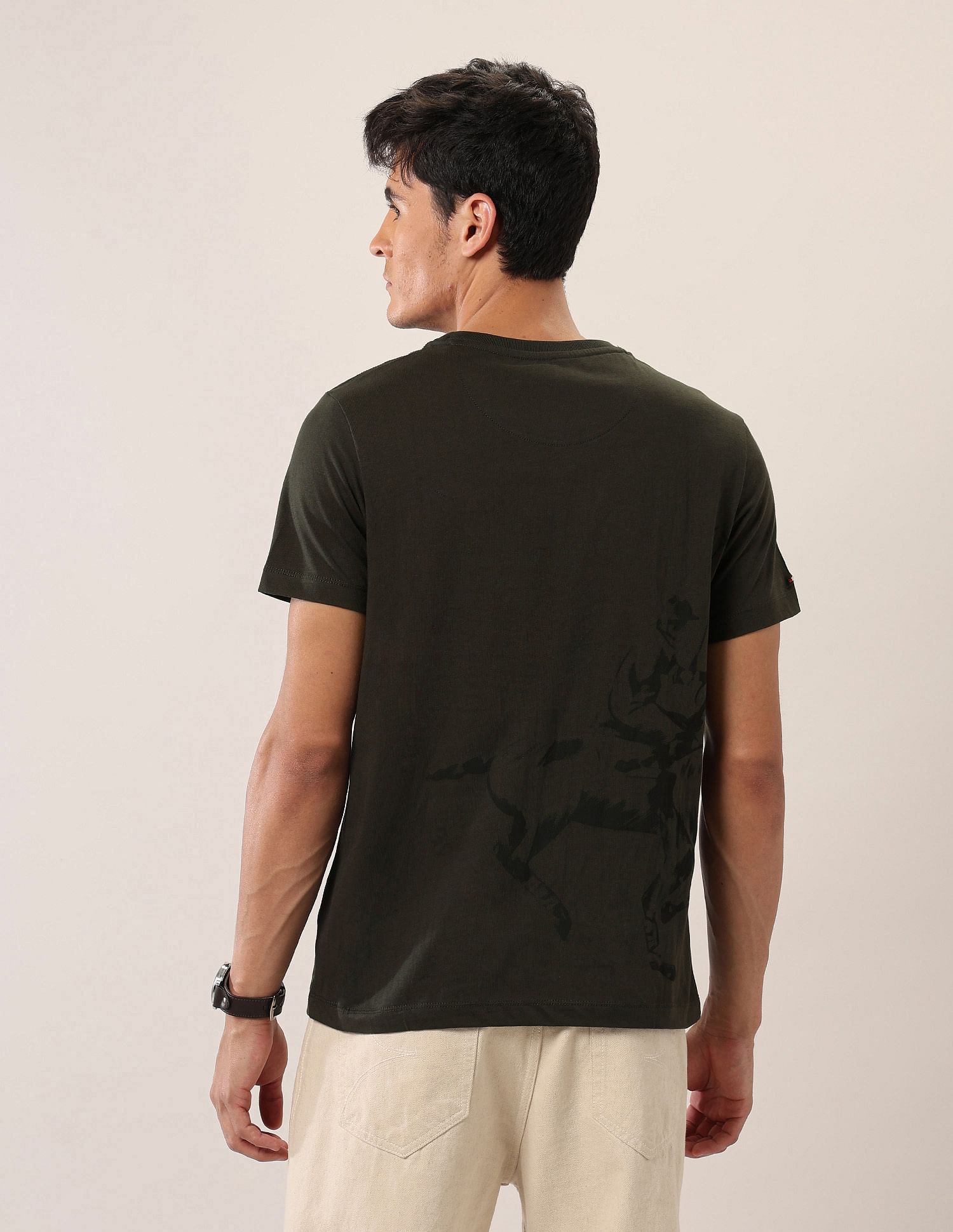U.S. Polo Assn. Denim Co. Graphic Printed Muscle Fit T-Shirt