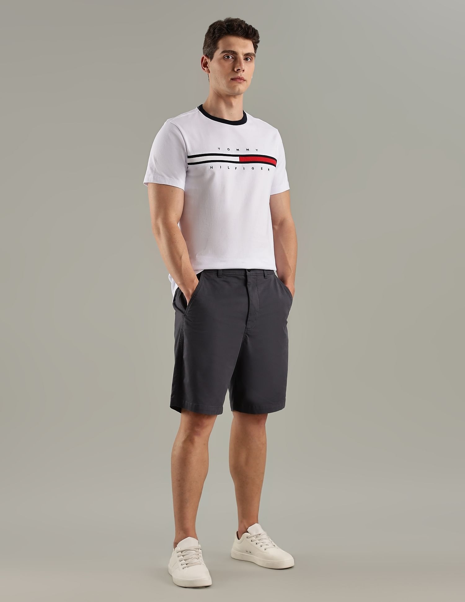 Tommy Hilfiger Embroidered Logo Regular-Fit Cotton T-Shirt